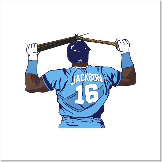 Bo Jackson Bat Break Wall Art by darklordpug